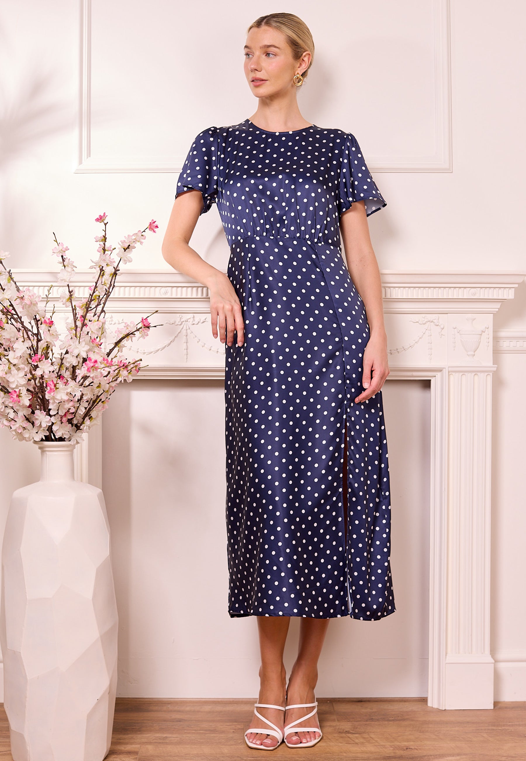 Janzur Polka Dot Dress – Valencia Boutique