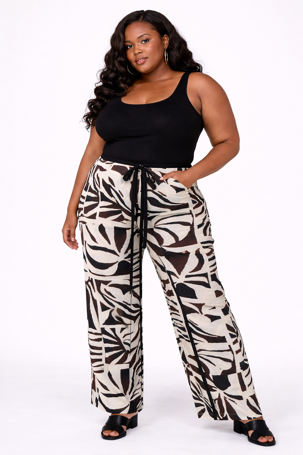 
Joseph Ribkoff # 262056 printed pants 
Plus size pants Winnipeg
Plus size winnipeg