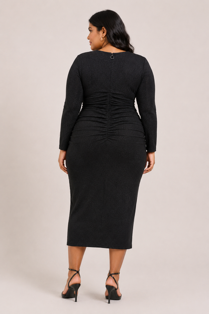 CURVE Sparkle Knit Sheath Dress
