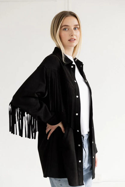 Fringe "Suede" Jacket (S-4X)