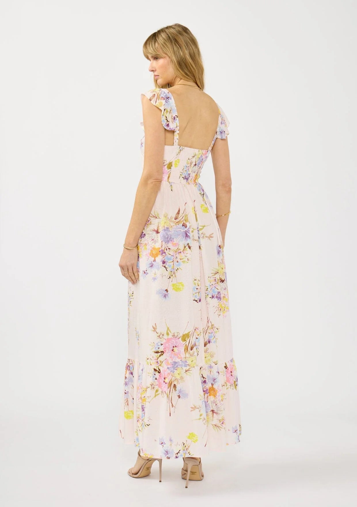 Floral V-neck Maxi Dress