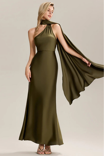 One Shoulder Midi Dress