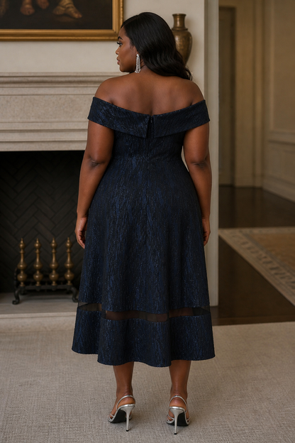 Off the Shoulder Fit & Flare (2-22)