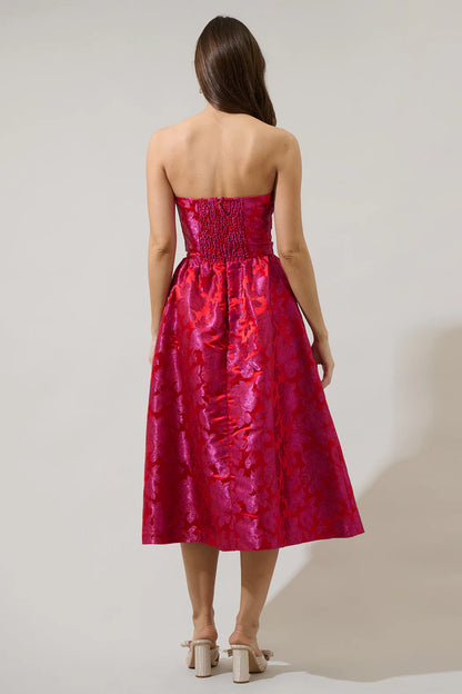 Duson Bustier Midi Dress