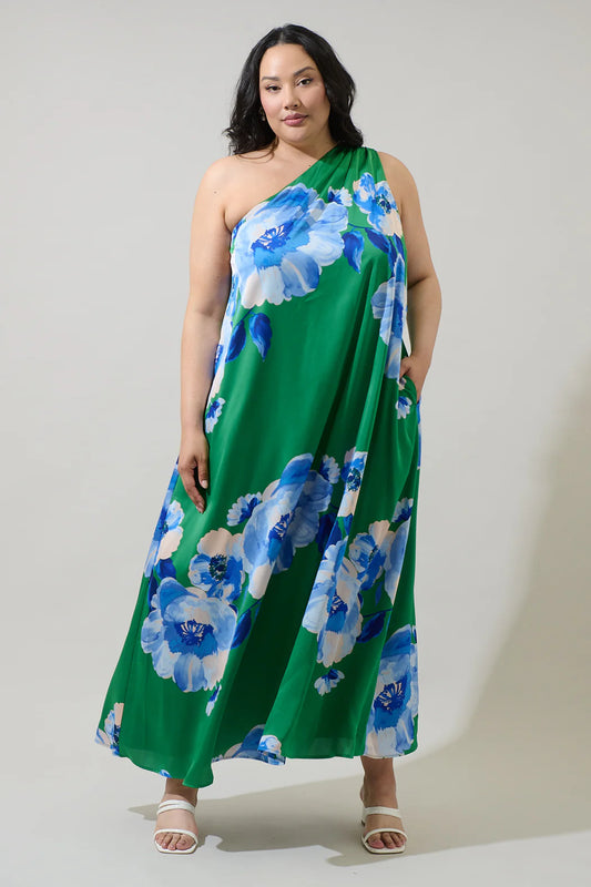 CURVE Glena One Shoulder Maxi Dress