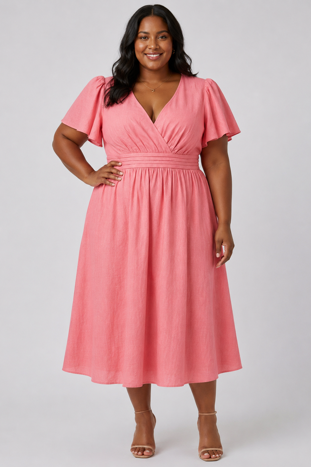 CURVE Coral Fit and Flare