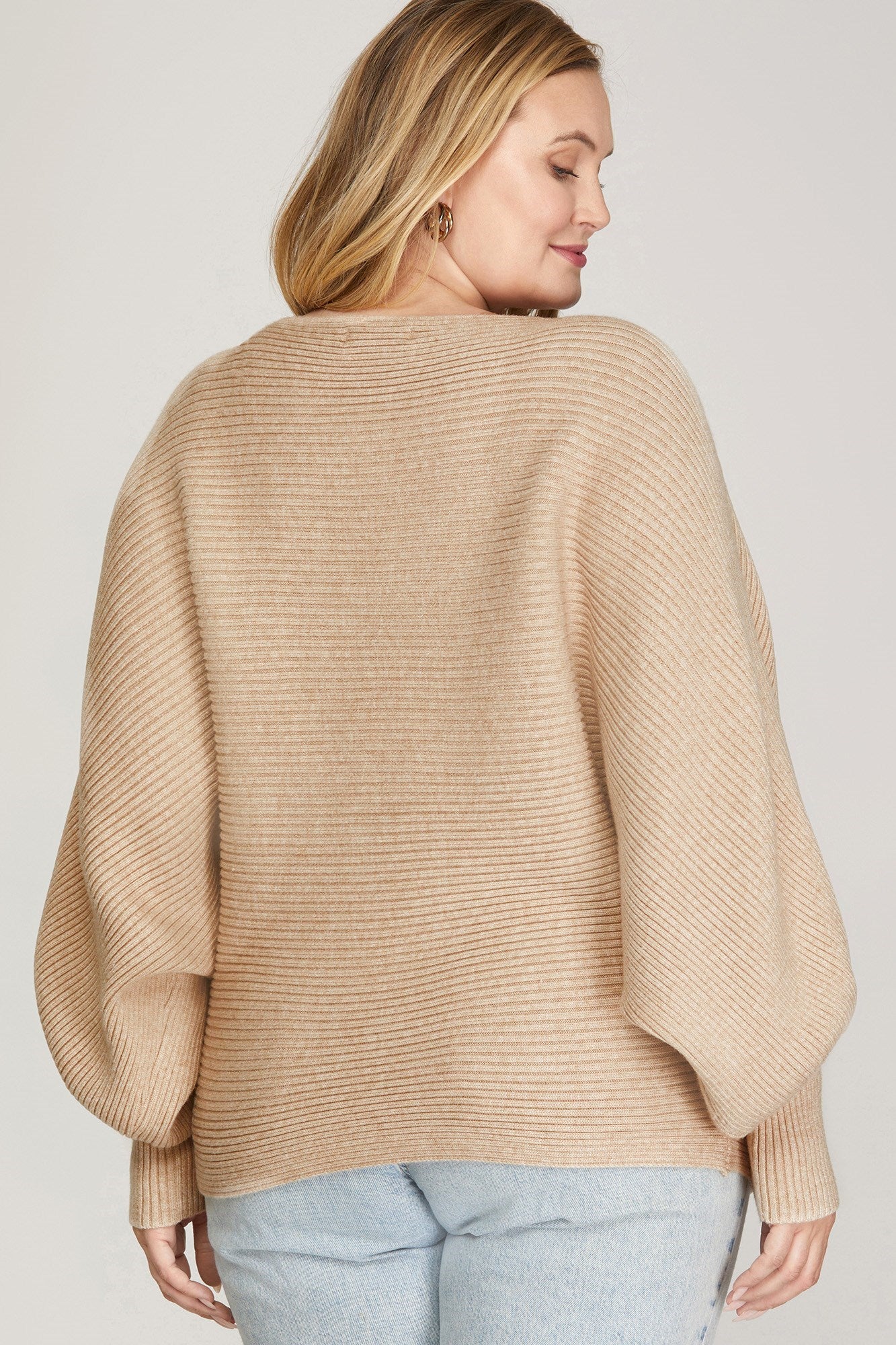 CURVE Ballon Sleeve Textured Pullover