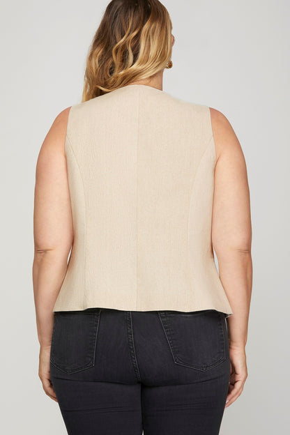 CURVE Linen Vest