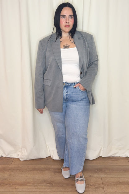 Pinstripe Blazer (XS-3X)