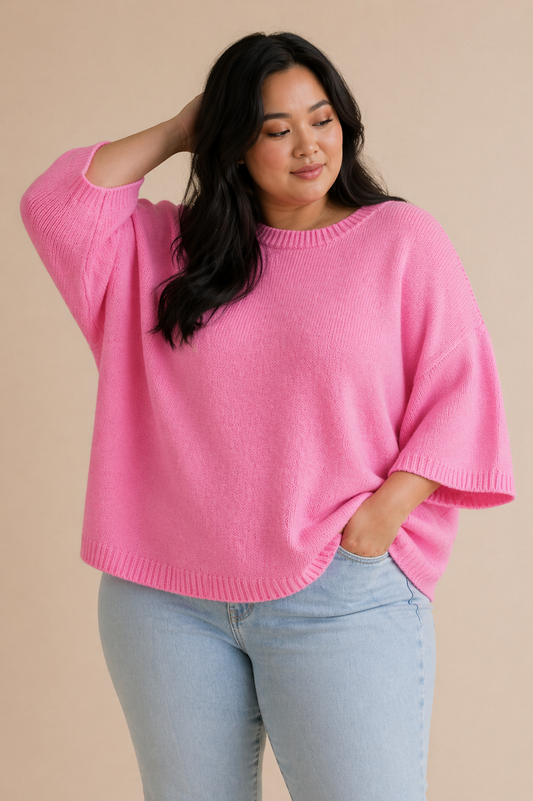 Short Sleeve Sweater (S-3X)