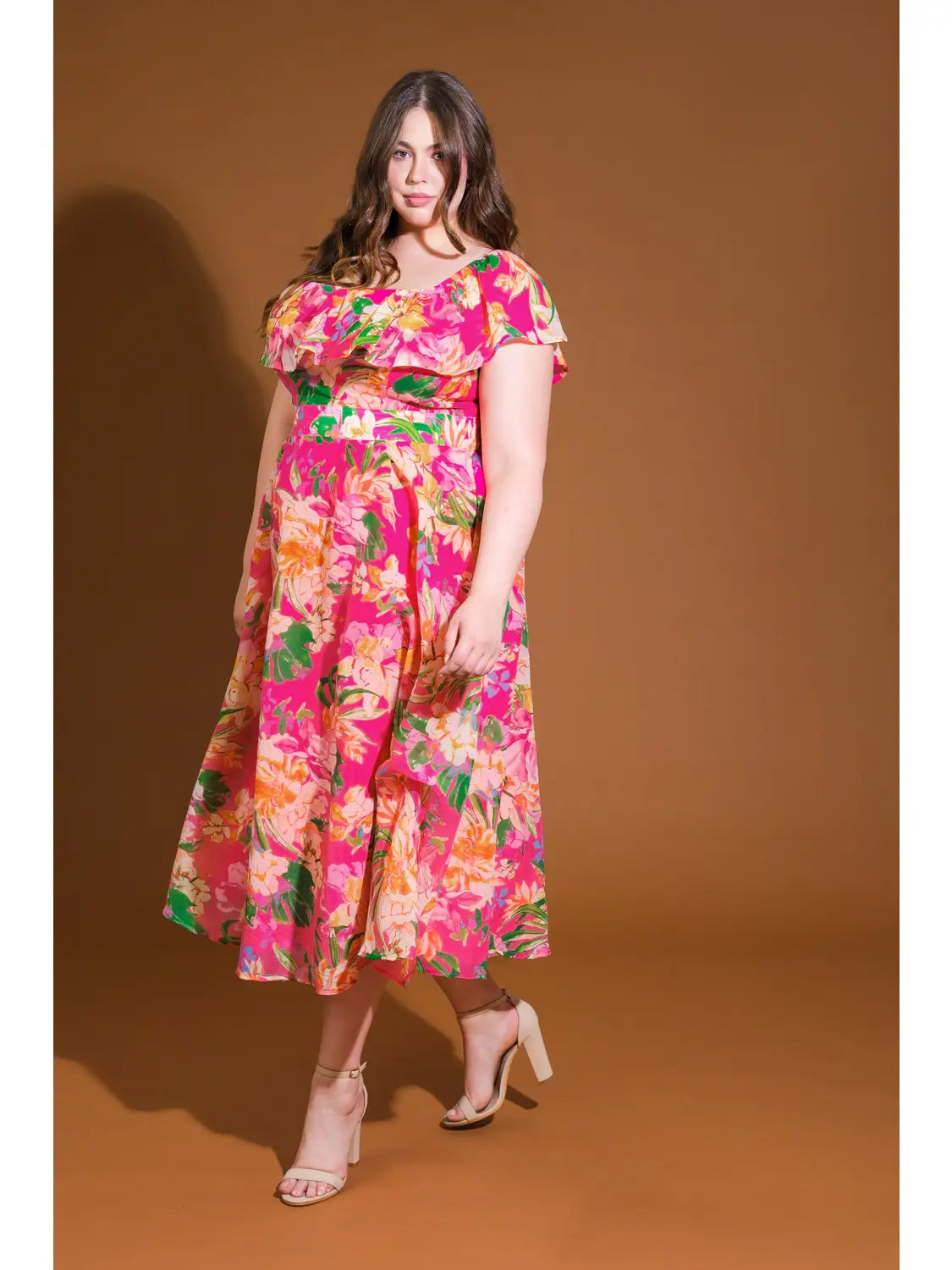 CURVE OTS Midi Dress