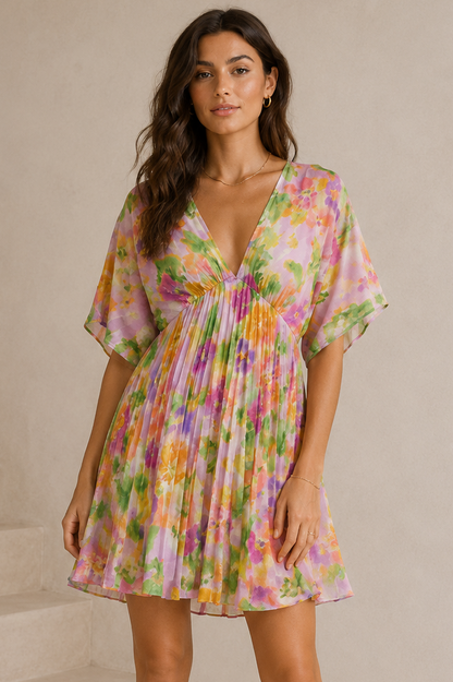 Mystic Bloom Mini Dress