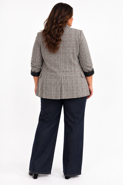 CURVE Plaid Blazer