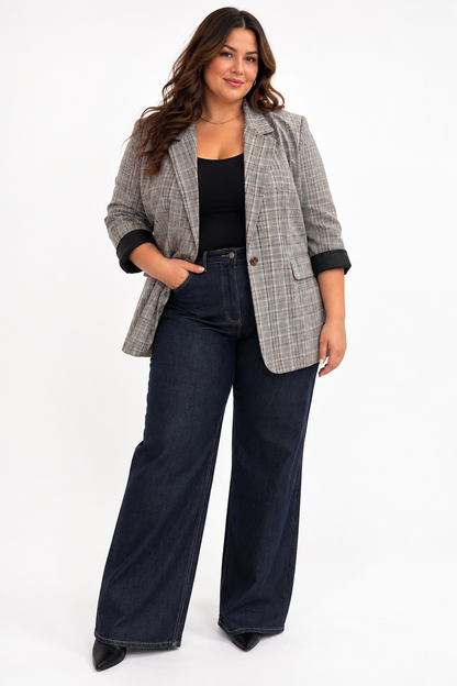 CURVE Plaid Blazer