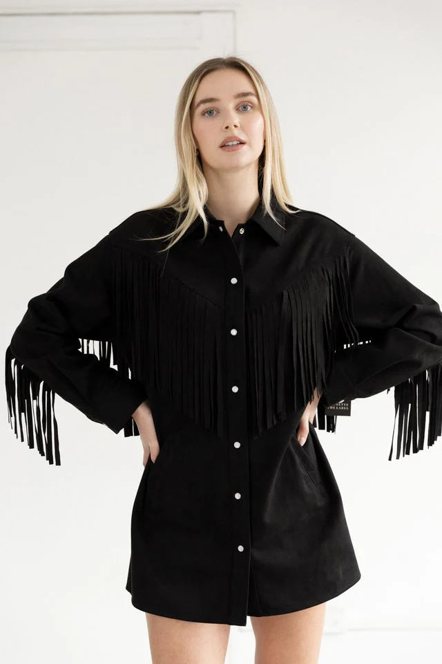 Fringe "Suede" Jacket (S-4X)