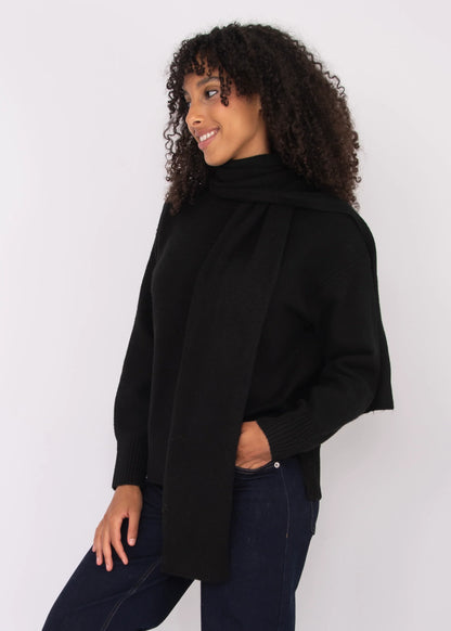 Waverly Crew With Attached Scarf