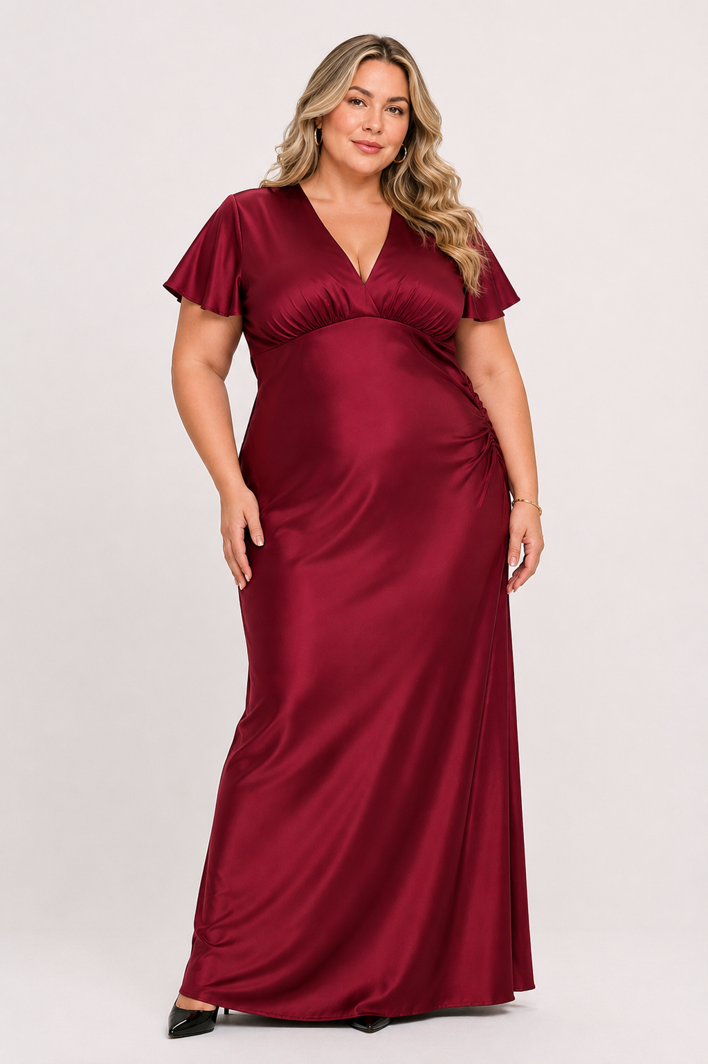 CURVE Satin Maxi Dress