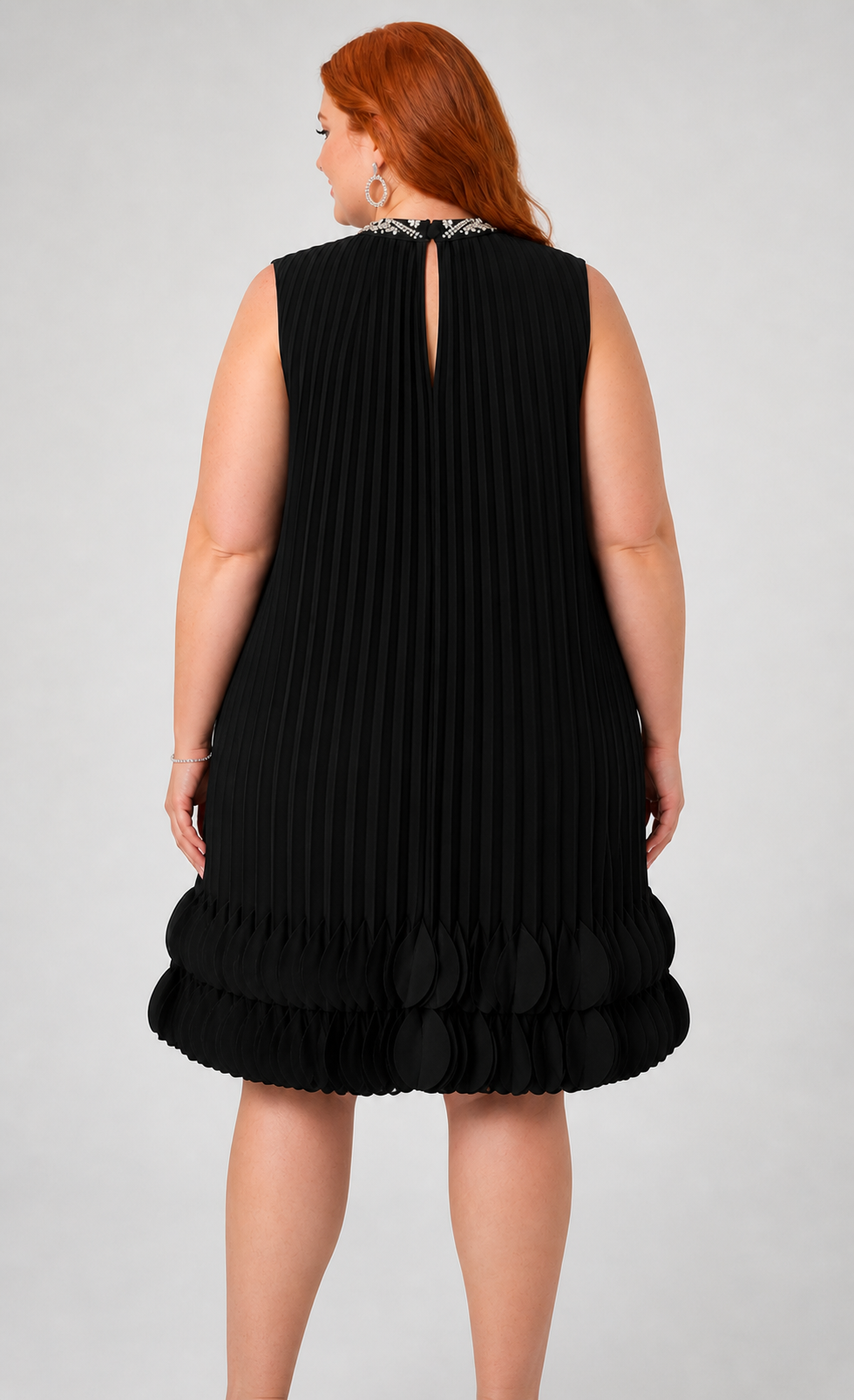 CURVE Rhinestone A-line Mini Dress