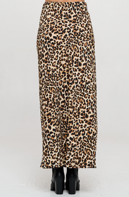 Leopard Slip Skirt (S-3X)