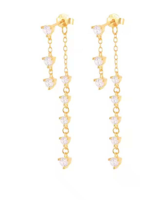 Trailing Crystal Drop Earring