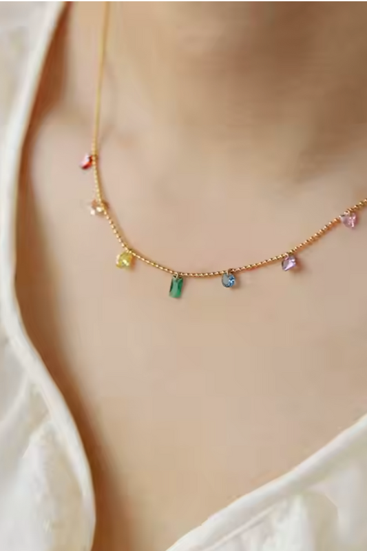 Rainbow Jewel Necklace