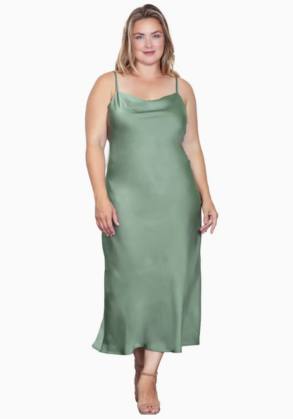 CURVE Satin Slip Dress