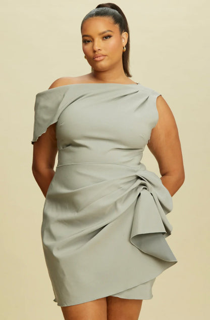 CURVE Asymmetrical Mini Dress