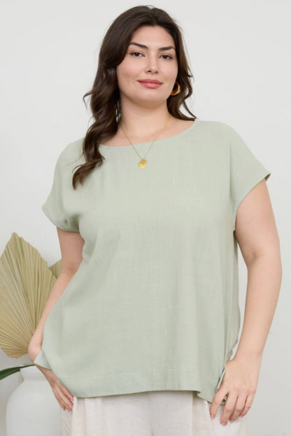 CURVE Linen Tee (2 colors)