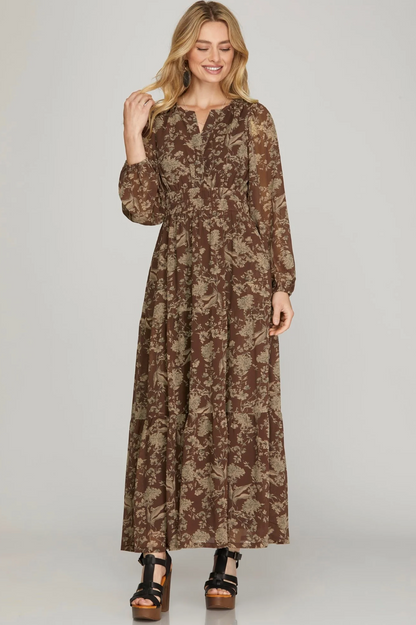 Floral Maxi Dress (S-2X)