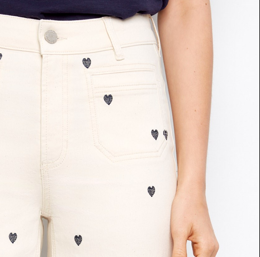 Embroidered Heart Jeans (0-18)