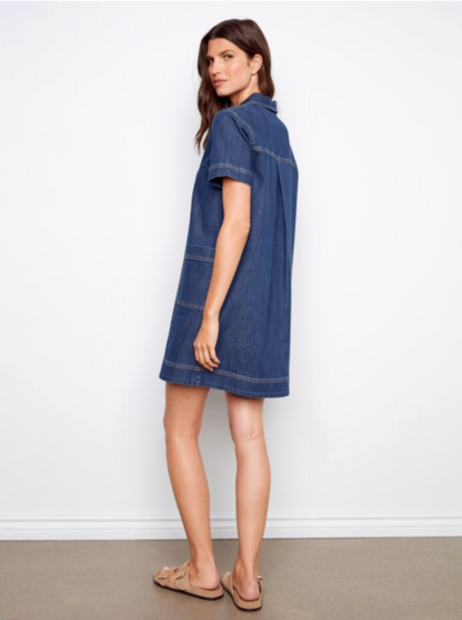 Denim Shift Dress (S-XXL)