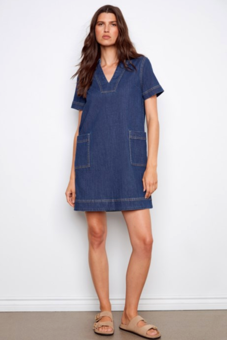 Denim Shift Dress (S-XXL)
