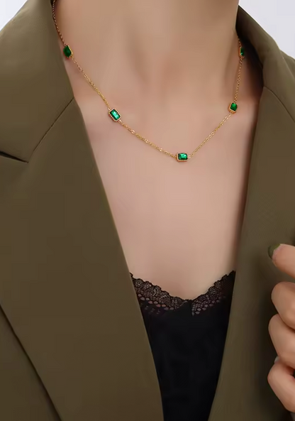 Emerald Dainty Chain