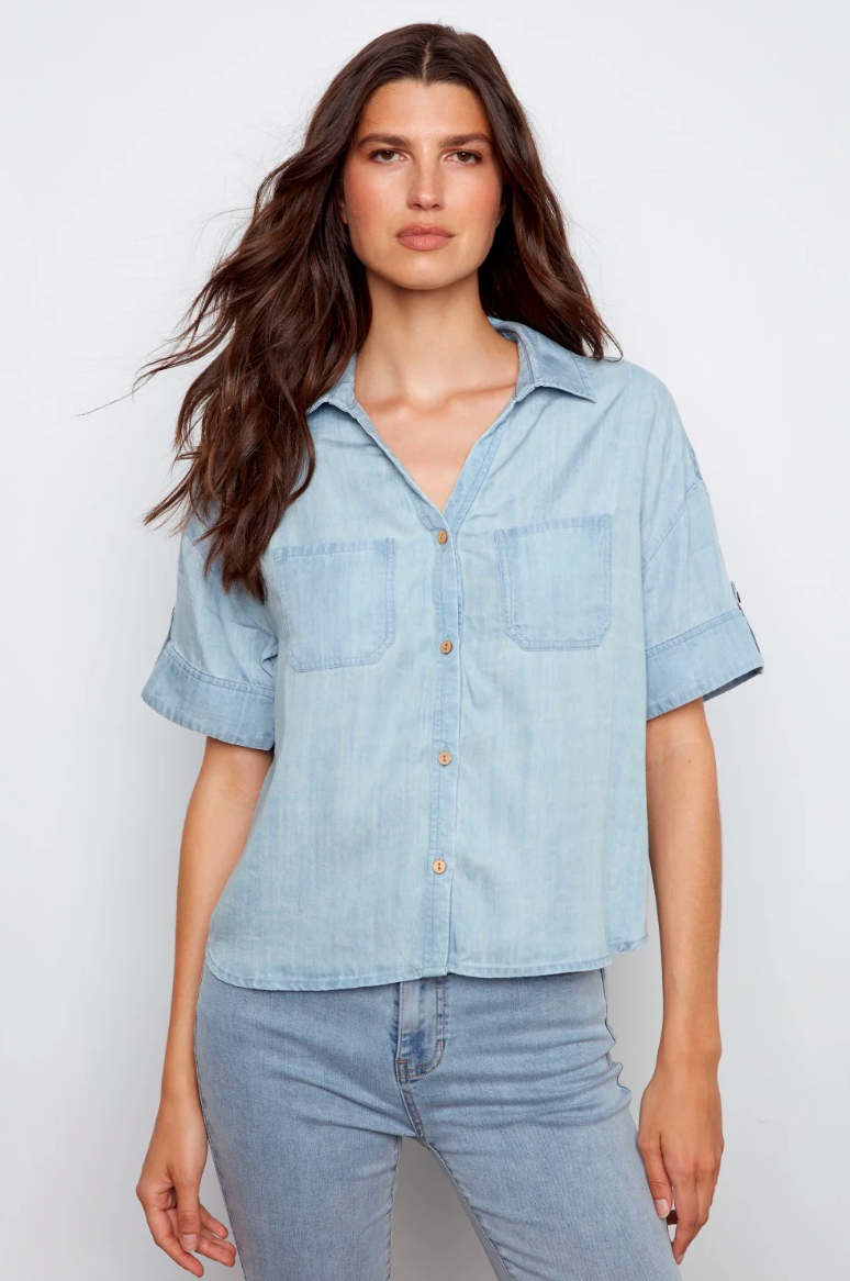 Short Sleeve Tencel Top (S-XXL)