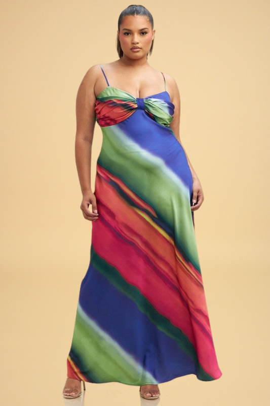 Rainbow Maxi Dress (S-2X)