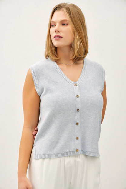 CURVE Slub Knit Vest