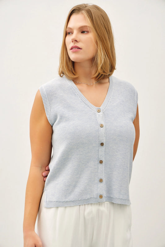 CURVE Slub Knit Vest