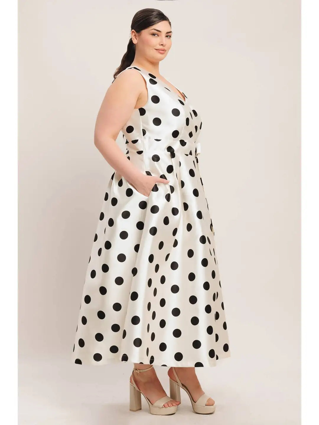 CURVE Polka Dot Fit & Flare