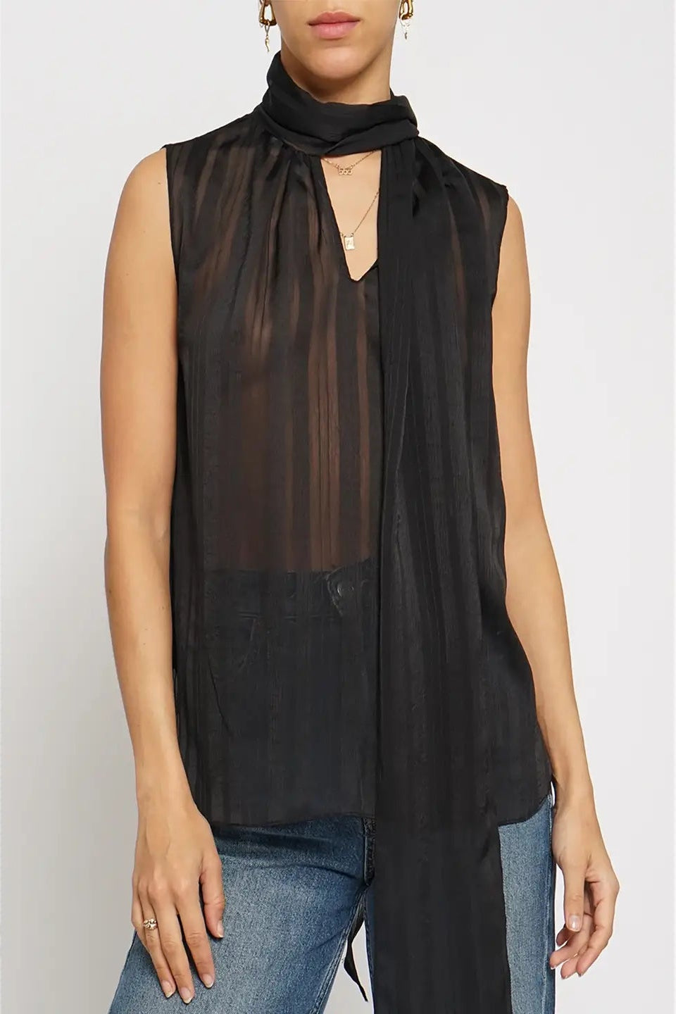 
Sheer tank, Going out top, date night top, Sleeveless blouse, tank for under blazer