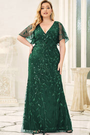 Embroidered Maxi Gown (8-26)