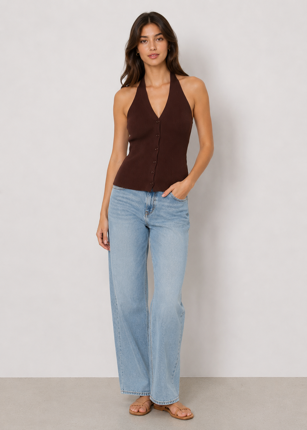 Knit Halter Top