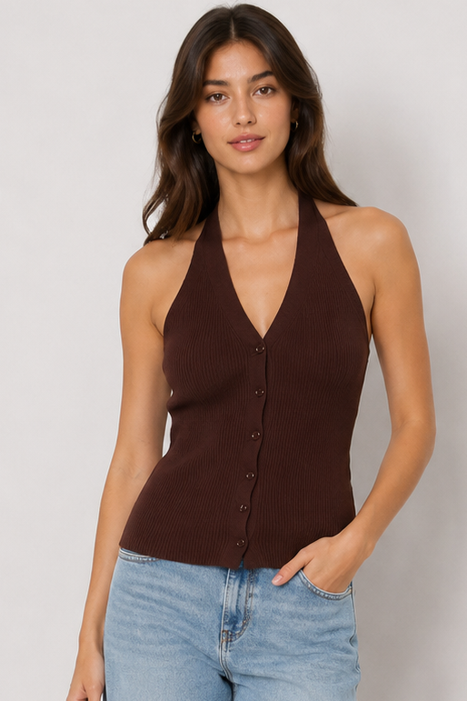 Knit Halter Top