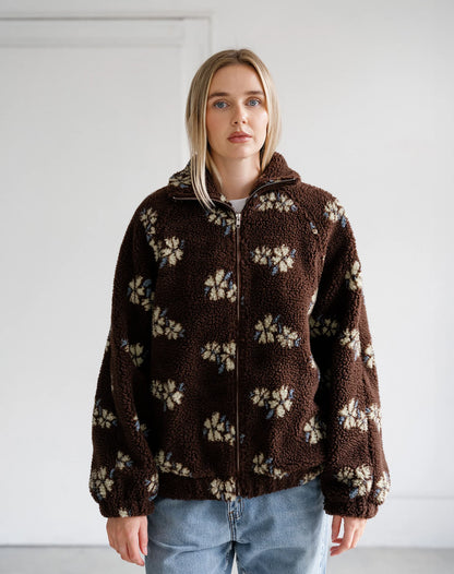 BRUNETTE THE LABEL Floral Sherpa Jacket (XS-2X)