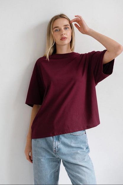 BRUNETTE THE LABEL Oversized Boxy Tee (XS-3X)