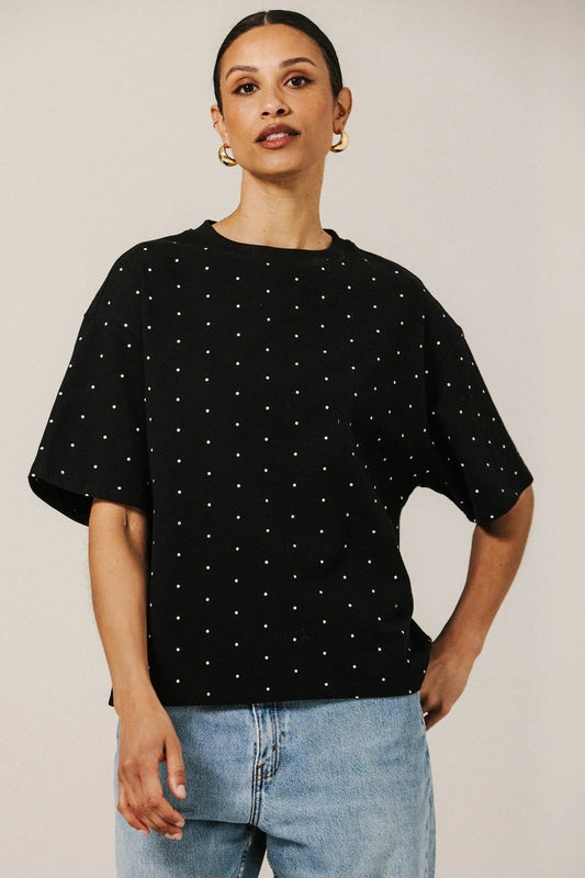 Brunette Polka Dot Boxy Tee (XS-3X)