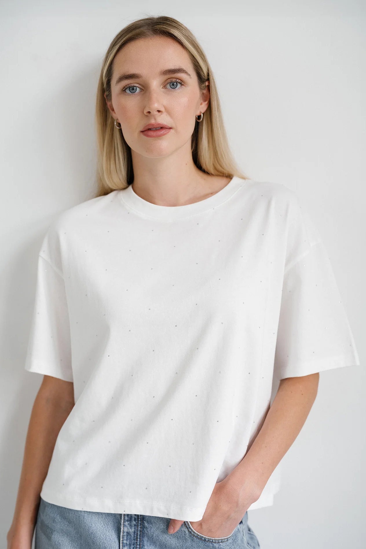 BRUNETTE Crystal Boxy Tee