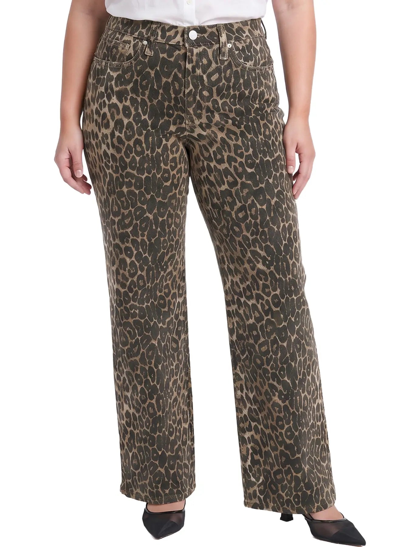 Leopard Straight Leg Jean (0-24W)