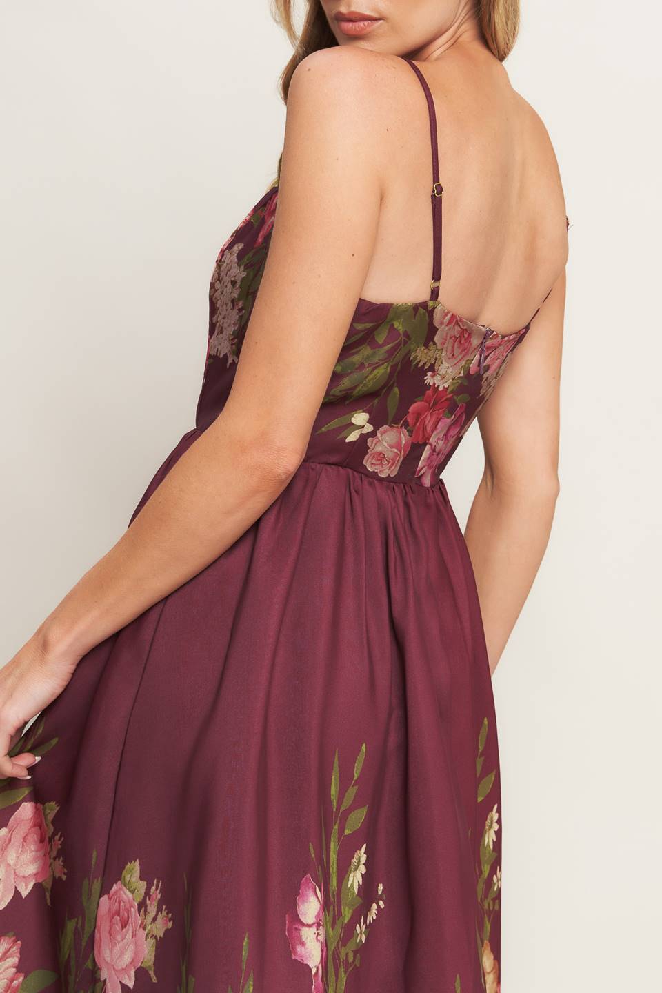Fall Floral Midi Dress