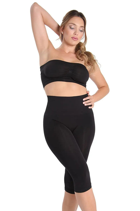Plus size anti thigh chafing capris
Memoi Shaping capri
Plus size shapewear winnipeg