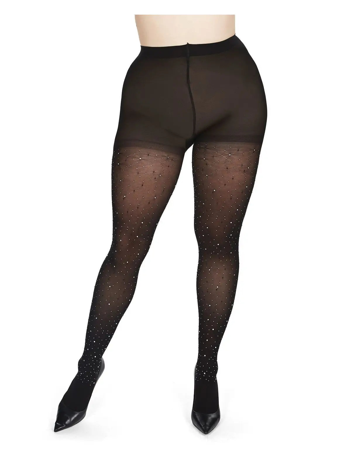 Rock The Night Rhinestone Pantyhose